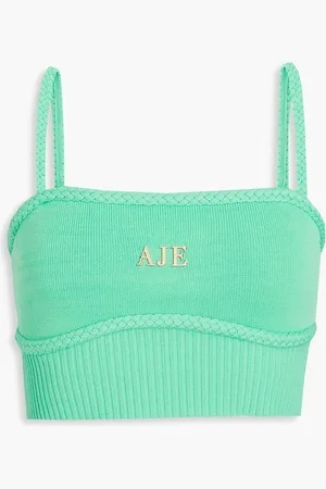 AJE Ream Strickoberteil mit Verzierung - Grün - XL