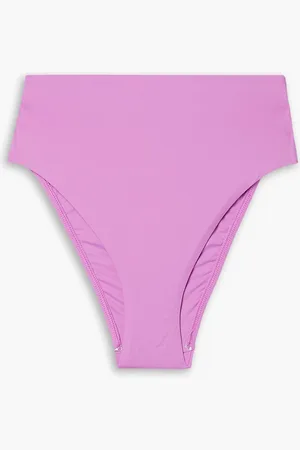 Bondi Born Manon tief sitzendes Bikini-Höschen mit Print - Lila - XL