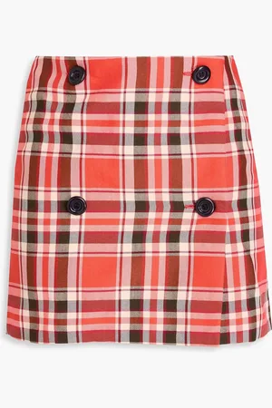 Acne Studios Karierter Minirock aus einer Baumwollmischung - - DE 42