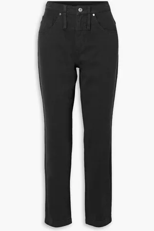 Ninety Percent Elliana verkürzte, hoch sitzende Jeans mit geradem Bein - - XXS