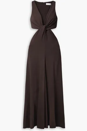 Michael Kors Midikleid aus Stretch-Jersey mit Cut-outs - Braun - US 6