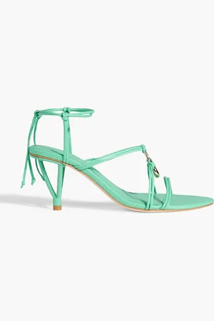 AJE Leda Sandalen aus Leder mit Verzierung - Grün - EU 36