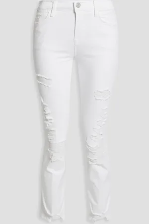 Frame Le High Straight hoch sitzende Cropped Jeans mit schmalem Bein - - 26