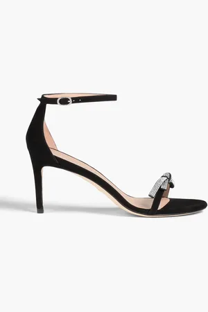 Stuart Weitzman Sandalen aus Veloursleder mit Verzierung - - EU 35.5