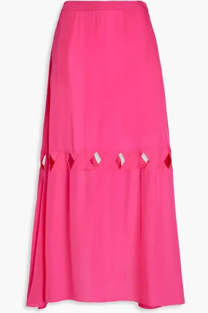 VALIMARE Sardinia Maxirock aus Chiffon mit Cut-outs - Pink - S/M