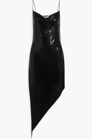 ALICE+OLIVIA Alice Olivia - Harmony asymmetrisches Kleid aus Metall-Mesh - - US 12
