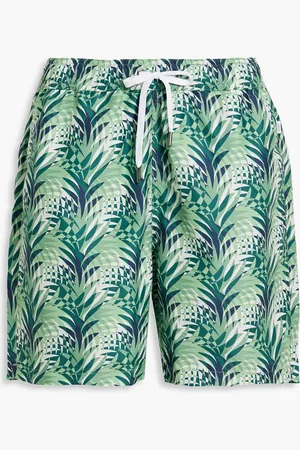 ONIA Charles halblange Badeshorts mit Print - Grün - S