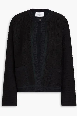 Salvatore Ferragamo Cardigan aus Jacquard-Strick - Blau - S