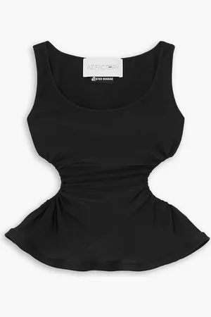 AZ FACTORY Ester Manas Oberteil aus Stretch-Jersey mit Raffungen - - FR 36