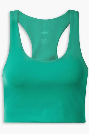 GIRLFRIEND COLLECTIVE Paloma Sport-BH aus recyceltem Stretch-Material - Grün - XXS