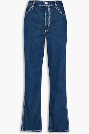 RE/DONE Hoch sitzende Jeans mit geradem Bein - Blau - 31