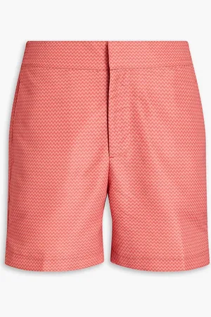 Frescobol Carioca Mittellange Badeshorts mit Print - Rot - 28