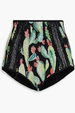 CHARO RUIZ IBIZA Shorts aus einer Baumwollmischung mit Print und Raffung - - M