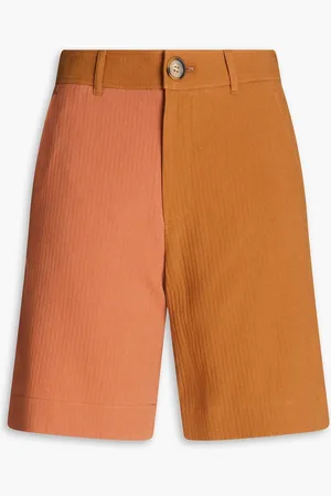 REJINA PYO Marley zweifarbige Shorts aus Baumwoll-Twill - - 32