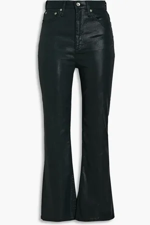 RAG&BONE Hoch sitzende Kick-flare-Jeans mit Beschichtung - Grün - 24