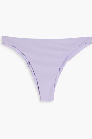 Abysse Faye geripptes Bikini-Höschen aus recyceltem Material - Lila - XL