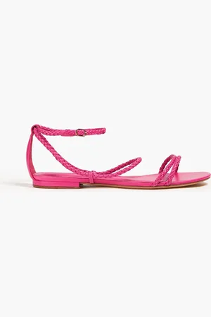 ALEXANDRE BIRMAN Bella Sandalen aus geflochtenem Leder - Pink - EU 36.5