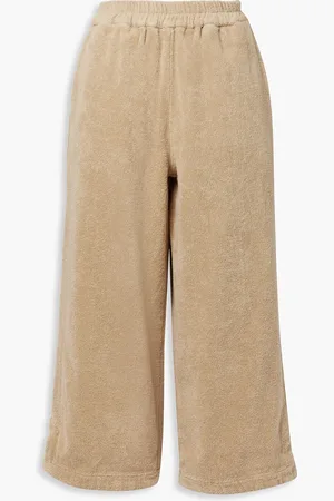 TERRY TOWELLING Capri Cropped Hose mit weitem Bein aus Baumwollfrottee - Neutral - S
