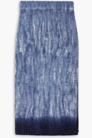 Altuzarra Zinaida Midirock aus Seide mit Batikmuster - Blau - XS/S