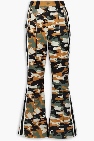 P.E Nation Chicane ausgestellt Skihose aus recyceltem Shell mit Ripsbandbesätzen und Camouflage-Print - - XXS