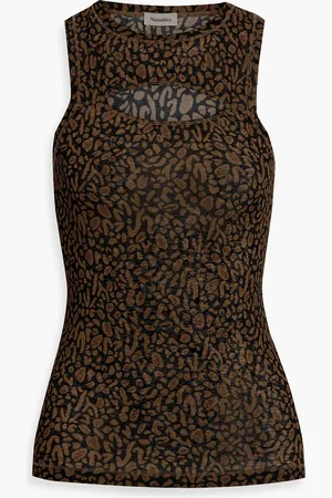 Nanushka Lio bedrucktes Tanktop aus Jersey mit Cut-outs - - XS