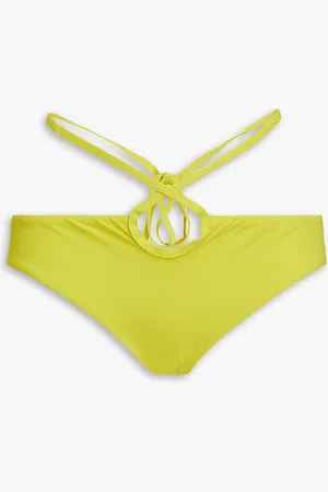 CHRISTOPHER ESBER Looped Tie tief sitzendes Bikini-Höschen mit Cut-outs - Grün - UK 6
