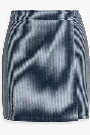 ATM Anthony Thomas Melillo Minirock aus Baumwoll-Jacquard mit Streifen - Blau - US 10