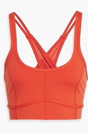 Le ORE Sport-BH aus Stretch-Material mit Mesh-Einsatz - Rot - XXS