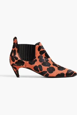 Roger Vivier Ankle Boots aus Kalbshaar mit Leopardenprint - - EU 34.5