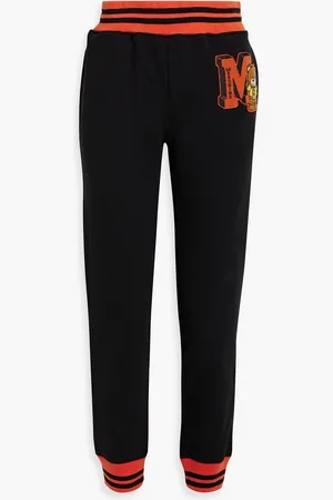 Moschino Track Pants aus Baumwollfrottee mit Applikationen - - IT 36