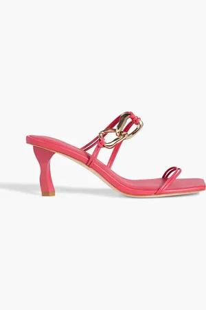 AJE Fondation 2 Mules aus Leder mit Kettenverzierung - Pink - EU 36