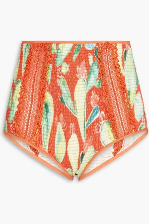 CHARO RUIZ IBIZA Shorts aus einer Baumwollmischung mit Print und Raffung - - M