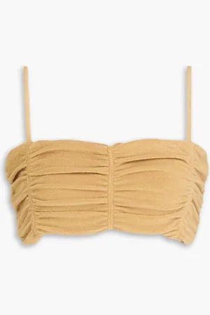 BITE Cropped Oberteil aus Frottee aus einer Baumwollmischung mit Raffungen - Neutral - XS