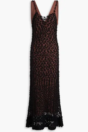 Altuzarra Rivette Maxikleid aus einer Woll-Seidenmischung mit Lochstrick - - XS