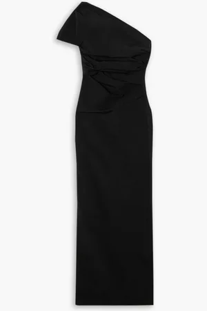 16Arlington Reatta asymmetrische Robe aus Crêpe mit Raffungen - - UK 4