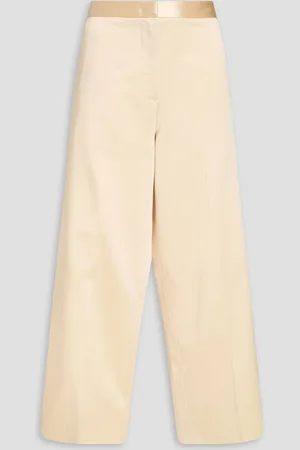 Fabiana Filippi Hose mit weitem Bein aus Duchesse-Satin - Weiß - IT 40