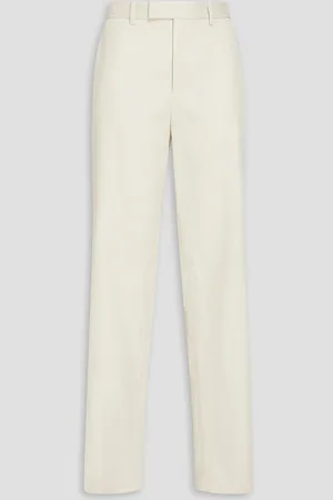 NILI LOTAN Yann Karottenhose aus Twill aus einer Baumwoll-Leinenmischung - Weiß - 34