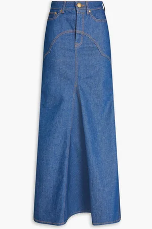 ZIMMERMANN Maxirock aus Denim - Blau - 3