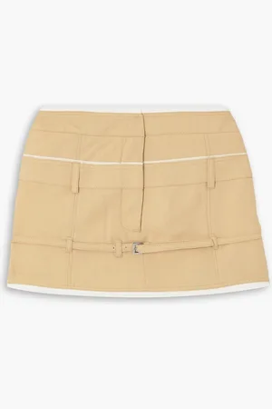 Jacquemus Caraco mehrlagiger Minirock aus Webstoff mit Schnalle - Neutral - FR 46