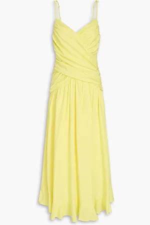 Farm Rio Maxikleid aus einer Leinenmischung mit Raffungen - - XL