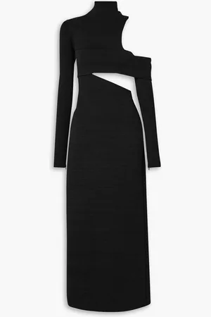 Proenza Schouler Midikleid aus Stretch-Strick mit asymmetrischer Schulterpartie und Cut-outs - - XS