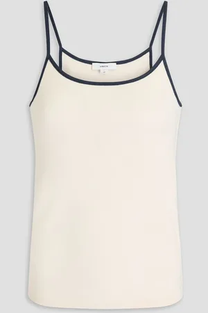 Vince Top aus Pima-Baumwoll-Jersey - Weiß - XS