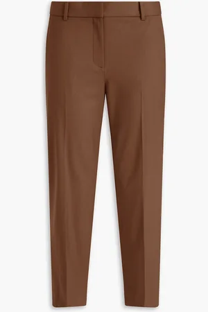 THEORY Treeca 2 Cropped Hose mit schmalem Bein aus einer Wollmischung - - US 2