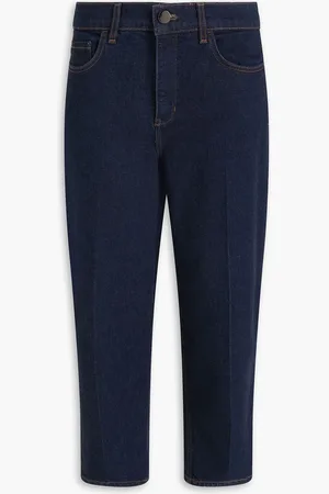 THEORY Treeca hoch sitzende Cropped Karottenjeans - Blau - 28