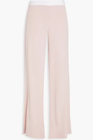 Victoria Beckham Hose mit weitem Bein aus Crêpe - Pink - UK 8