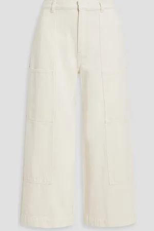 Vince Hoch sitzende Cropped Cargojeans - Weiß - 29