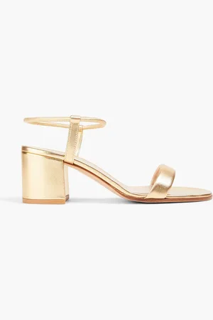 Gianvito Rossi Nadia 60 Sandalen aus Metallic-Leder - Metallic - EU 35