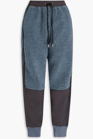 J.W.Anderson Track Pants aus einer Baumwollmischung mit Einsätzen aus Shearling-Imitat - Blau - M