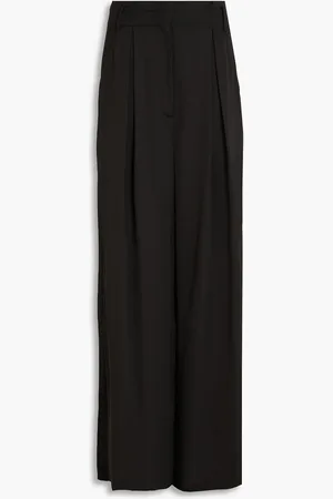 Diane von Furstenberg Bellini Hose mit weitem Bein aus Crêpe-Satin mit Falten - - US 6