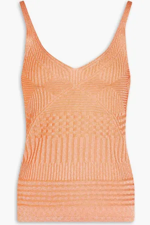 Missoni Tanktop aus Metallic-Häkelstrick - Orange - IT 38